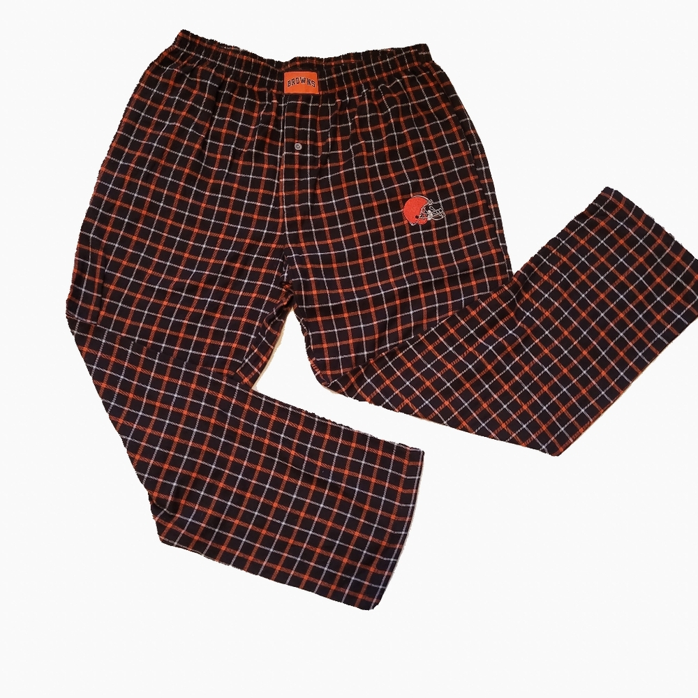 NWOT Browns Football Pajama Pants Size Large Mens Womens Sports Lounge P…